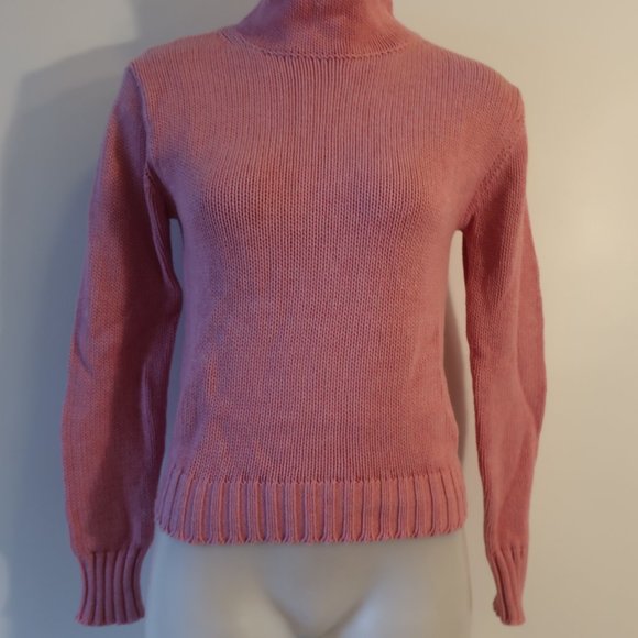 Womens The Westside Pink Turtleneck Sweater S - Picture 2 of 6